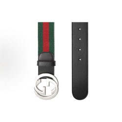 Ремень Gucci Interlocking G Black Red Belt
