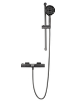 Смеситель для ванны с душевым гарнитуром и термостатом WONZON & WOGHAND SOLID, Темный графит (WW-C2011-A-BGG)