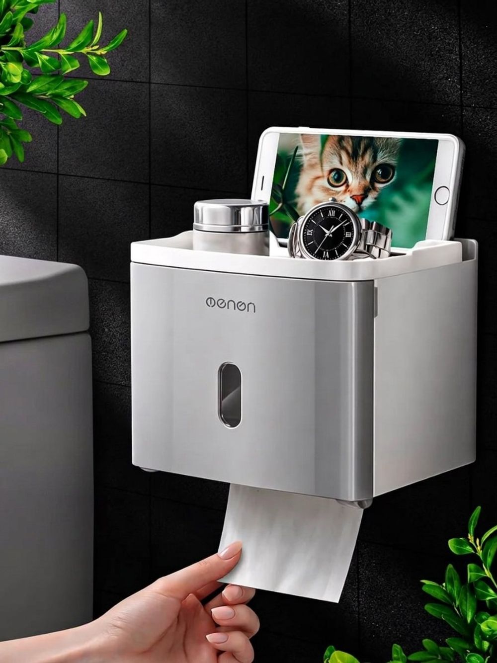 Держатель для туалетной бумаги без сверления