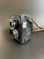 Фотоаппарат "Любитель-166 В" в чехле, металл, стекло, ЛОМО (Ленинградское оптико-механическое объединение), СССР, 1976-1996 гг. в чехле