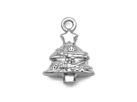 Подвеска "Ёлочка" 13мм, со стразами