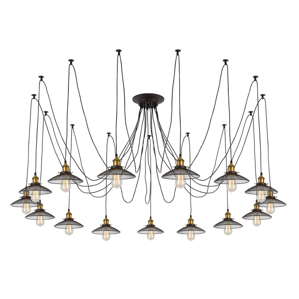 Citilux Эдисон CL451151 Люстра паук Венге Бронза