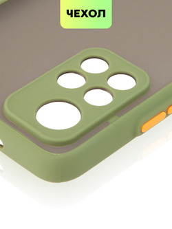 Чехол BROSCORP для Poco M4 Pro 5G оптом (арт. XM-PM4P-ST-TPU-KHAKI)