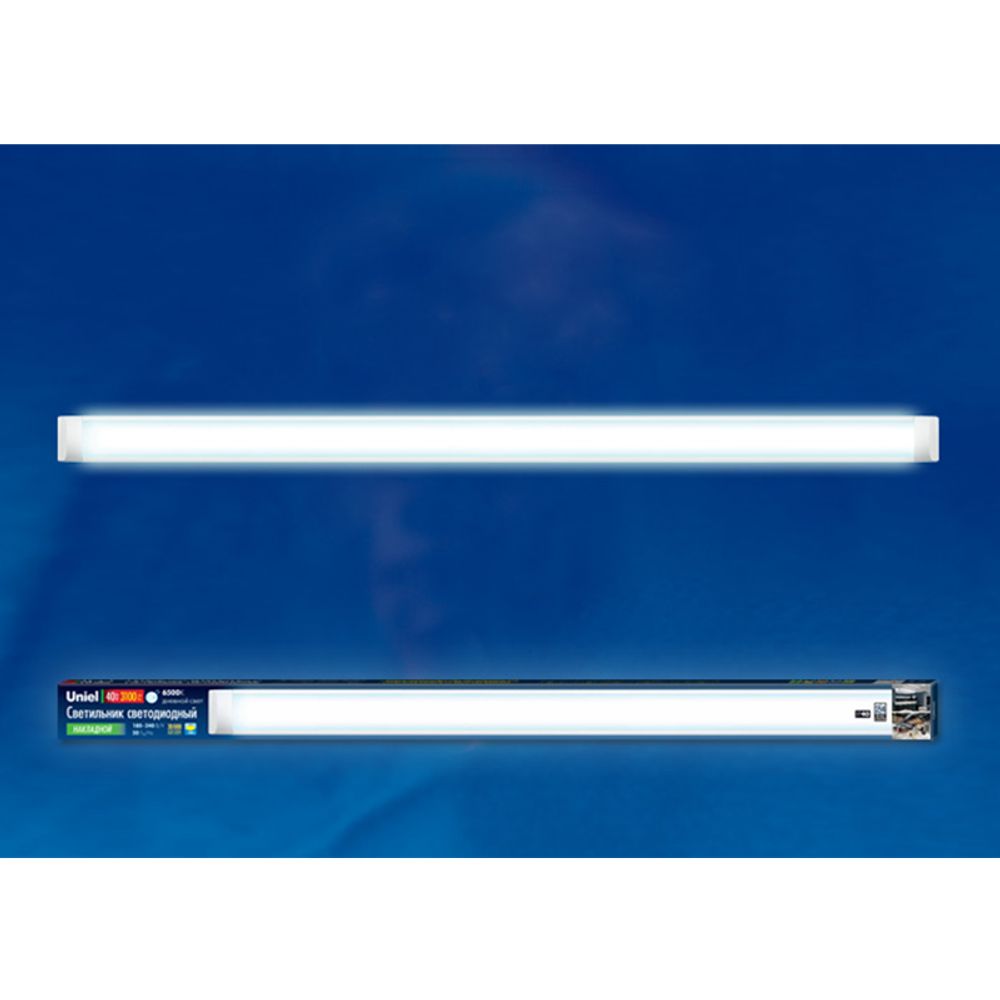 ULO-CL120-40W/DW SILVER Светильник светодиодный накладной. Дневной свет (6500K). Корпус серебристый. ТМ Uniel.
