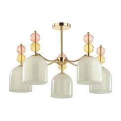 4589/5C MODERNI LN22 97 золотой Люстра потолочная E27 5*40W 220V GILLIAN