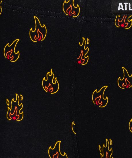 Трусы мужские боксеры (2шт), Atlantic 2MH-060, черные + бургунди