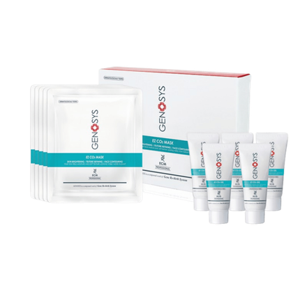 Genosys EZ CO2 CARBOXY MASK KIT Набор для карбокситерапии (карбоксимаска), 5 масок + 5 гелей по 20 гр (Срок годности 10.05.26)