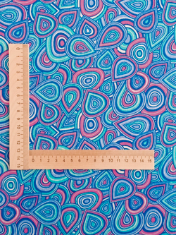 Ткань бязь плательная, рис. "Пейсли", ширина 150 см, арт. 161