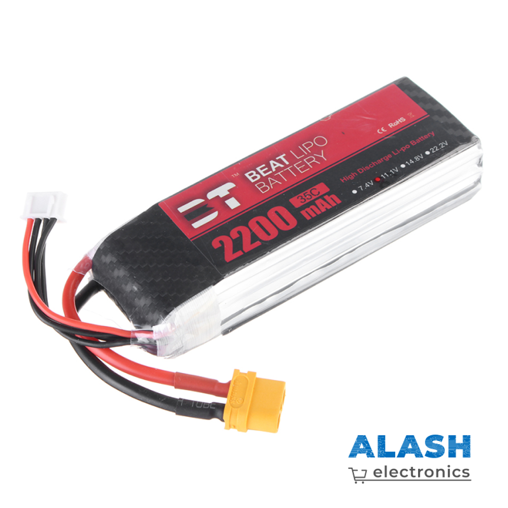 Литий-полимерная батарея BT LiPo 2200mAh 3S 11,1V 25C