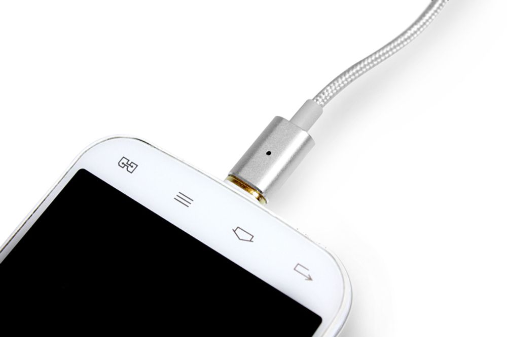 Partner магнитный USB 2.0 - Apple iPhone/iPod/iPad с разъемом 8pin 1.2м нейлон ПР033505 Кабель