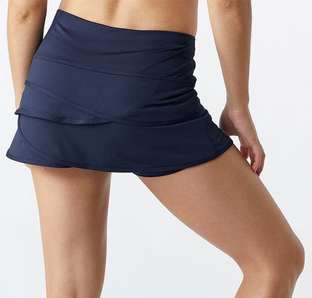 Теннисная юбка Lucky in Love Core Scallop Skirt - небесный