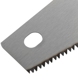 Ножовка по дереву средний каленый зуб 7 ТPI 2D заточка пластиковая прорезиненная ручка 400 мм