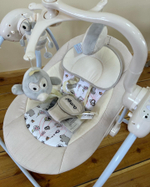 PITUSO электрокачели Marbella Beige/Бежевый Hippo пульт,MP3,моск.сеть,адаптер,71*66*77см