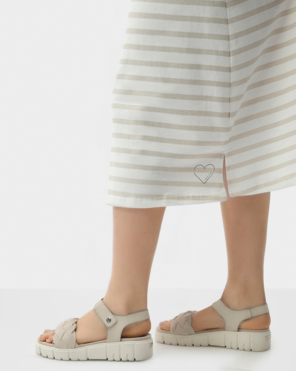 Юбка жен. Frieda Freddies 44074 белая беж полоска