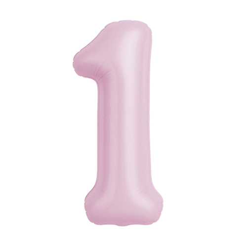 Цифра 1 Slim Зефирный 40" Agura