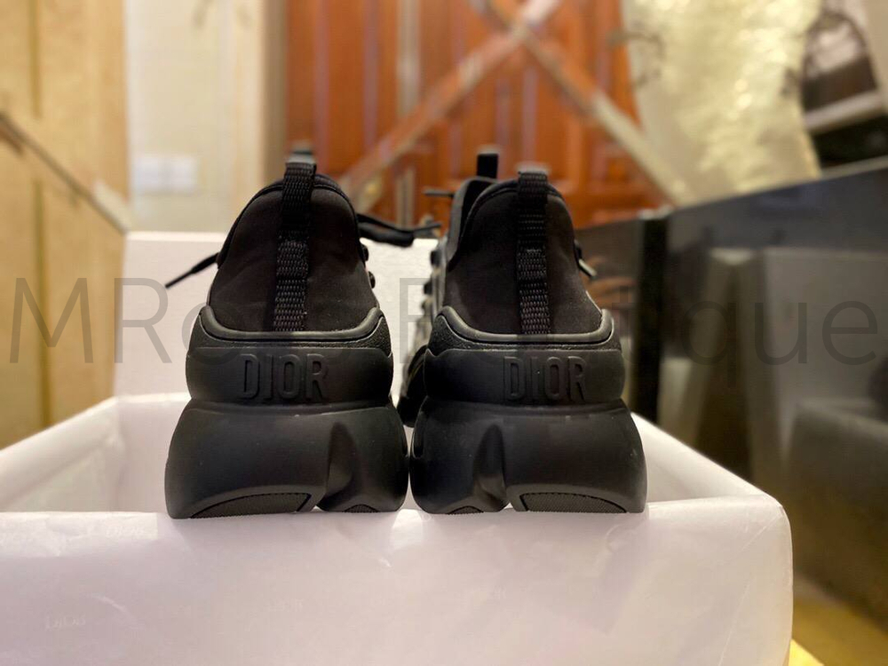 Черные кроссовки Диор D-Connect премиум класса