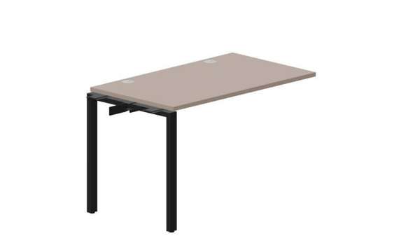 стол Strike 1180х680х750мм (2 громмета) - приставной элемент