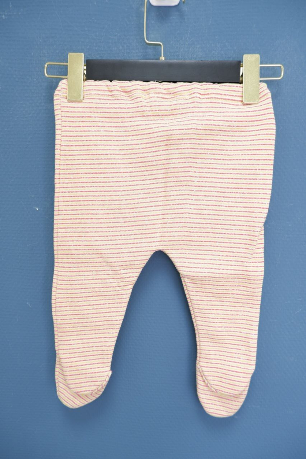 Ползунки теплые в полоску на 6-9 месяцев