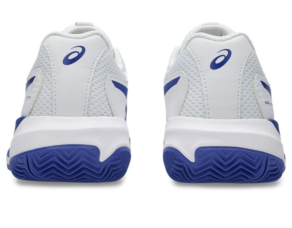 Детские теннисные кроссовки Asics Gel-Resolution X GS Clay - white/dark cobalt