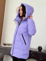 Куртка весенняя удлиненная с капюшоном