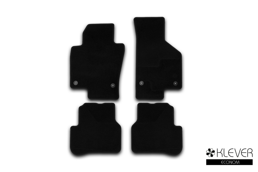 Коврики в салон для VOLKSWAGEN Passat B7 2011-2015, седан, 4 шт. (текстиль) KLEVER01513401200K