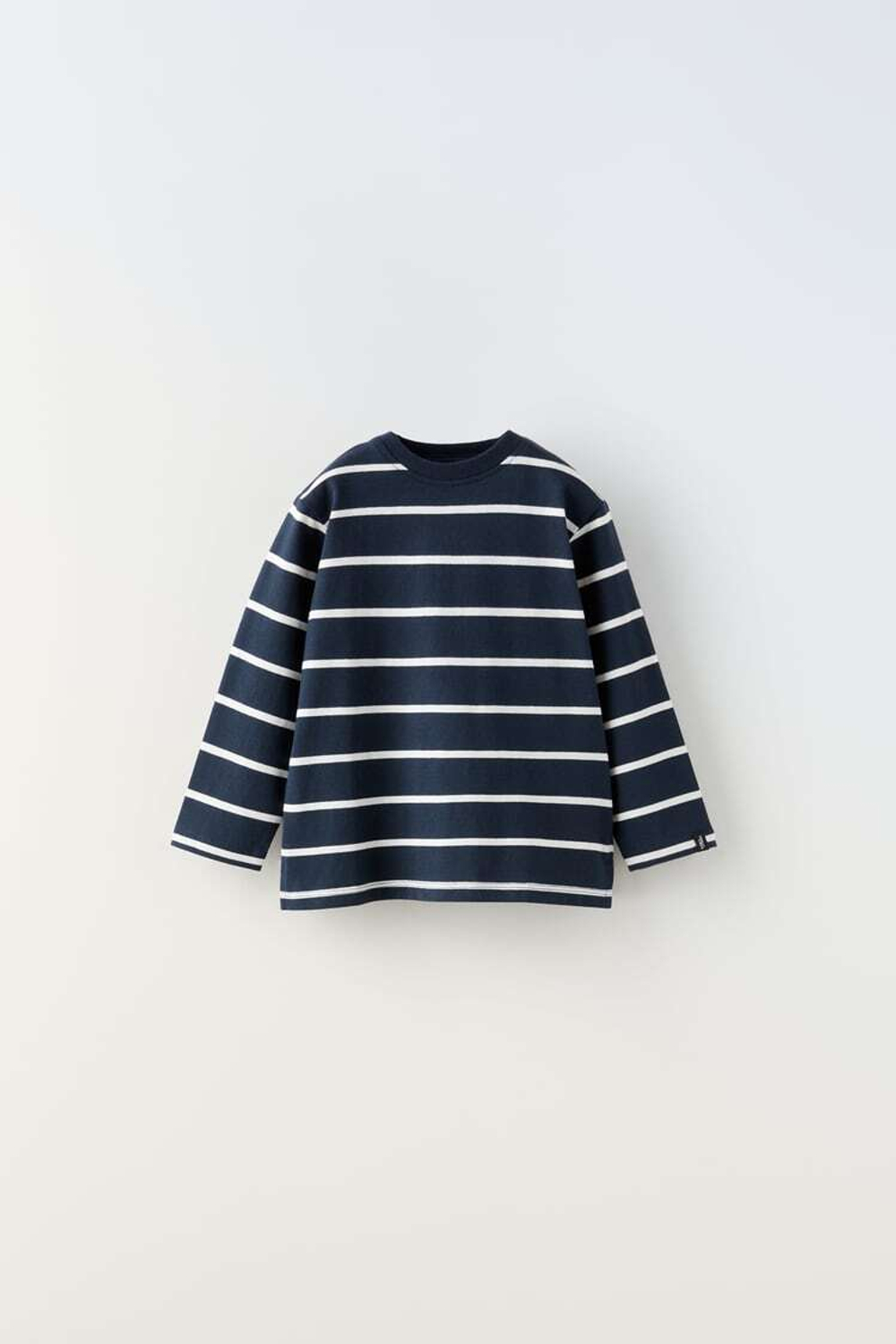 ZARA ФУТБОЛКА ПРЕМИУМ-КАЧЕСТВА В ПОЛОСКУ, МОРСКОЙ СИНИЙ