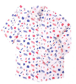 Рубашка поло для мальчиков 100% х/б 5 лет 110 белый (BONITO)