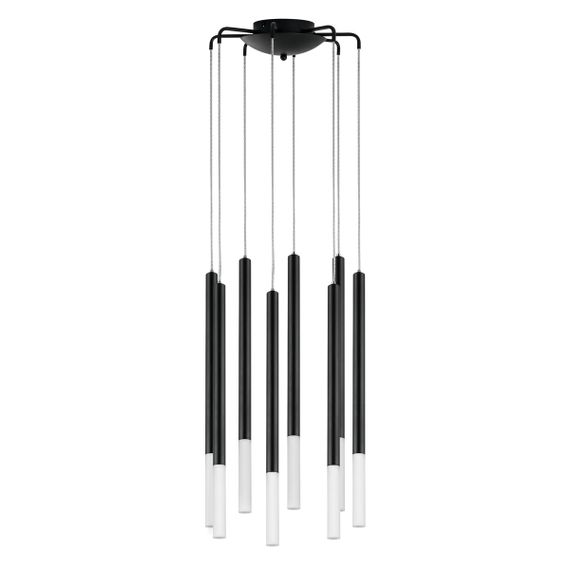 Комплект с подвесной люстрой Lightstar Tubo (574737+747137 (8шт) L8T747137