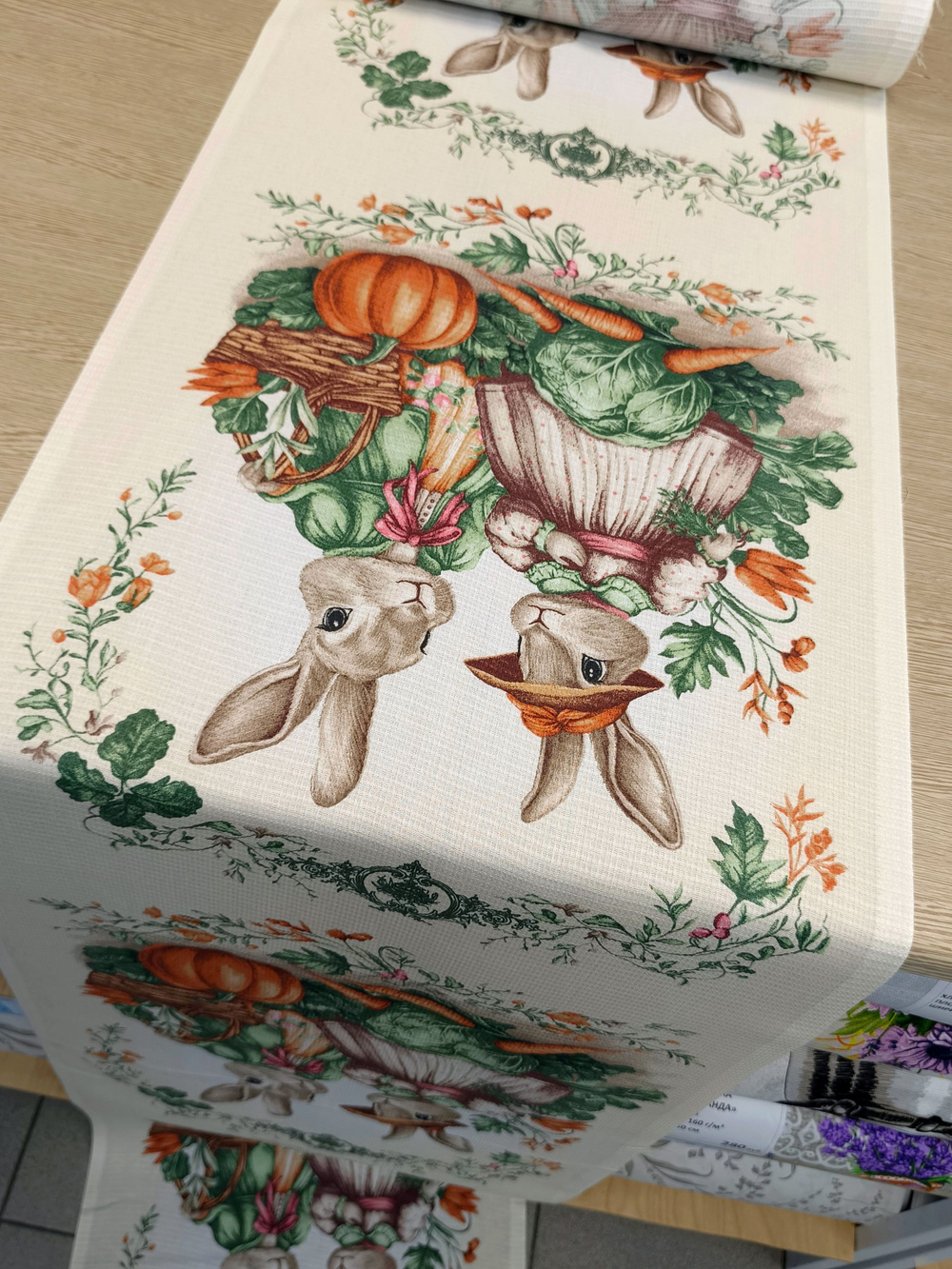 7к. Вафельное полотно для шитья, 100% хлопок, Отрез 7 купонов (50х441 см)