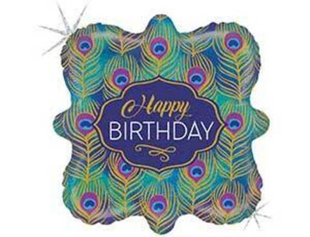 Б 18" HB Перья Павлина блеск