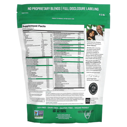 Vibrant Health, Green Vibrance, версия 21.0, 660 г (23,28 унции)