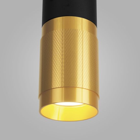 DLN108 GU10 / подвесной светильник / черный/золото