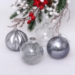 Набор шаров 8 см «Волшебство» (в наборе 12 шт), Графит