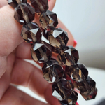 Обсидиан природный, фантазийная огранка, размер 10мм, штучно