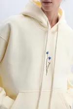 Худи Гербарий Warm Василек Экрю