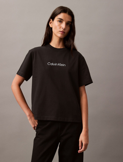 Футболка Calvin Klein Standard Logo Boxy Fit Crewneck T-Shirt Black Beauty