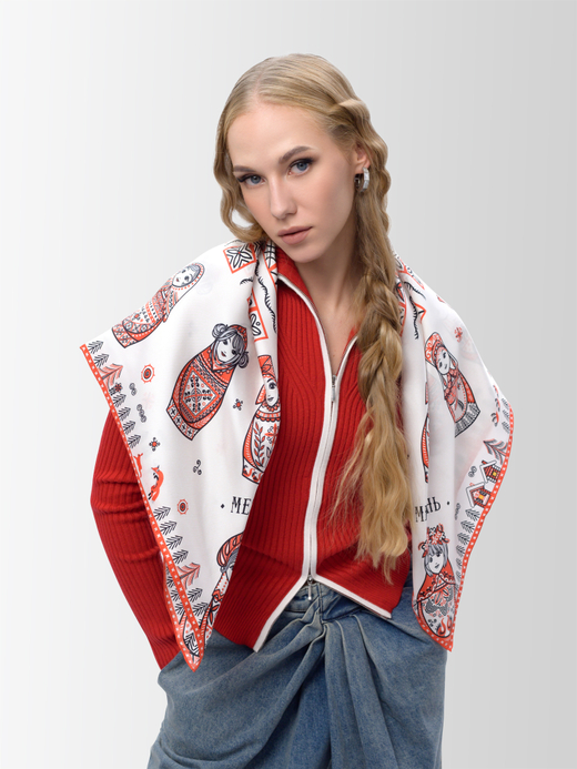 Платок «Матрешки. Мезень»
