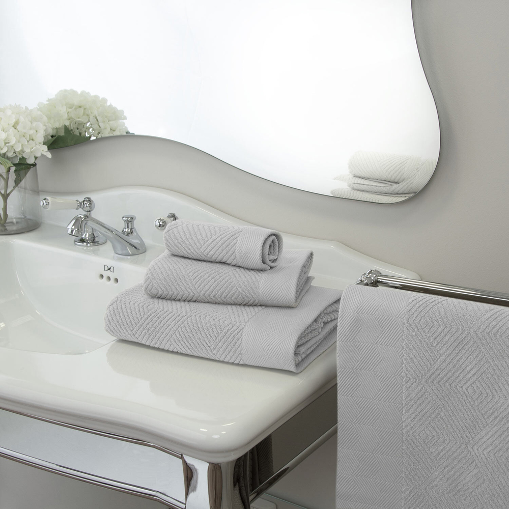 Полотенце Frette Diamonds Light Grey (30 x 30 см)