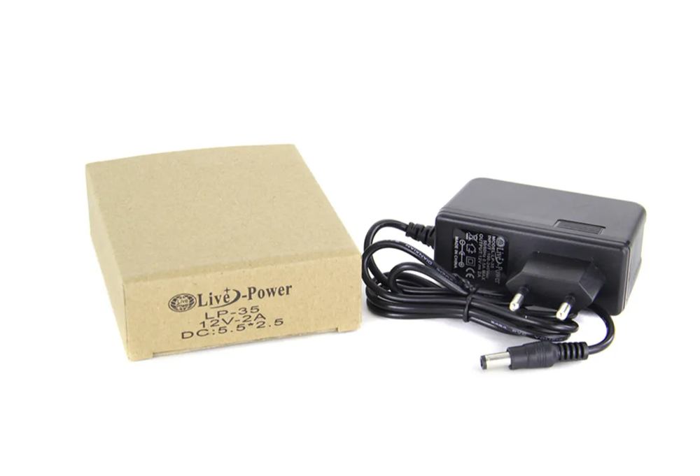 Адаптер Live Power LP-35 (12v/2A) штекер 5,5мм,