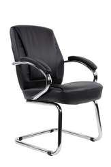 Офисное кресло Chairman 794V Россия хром экокожа черный