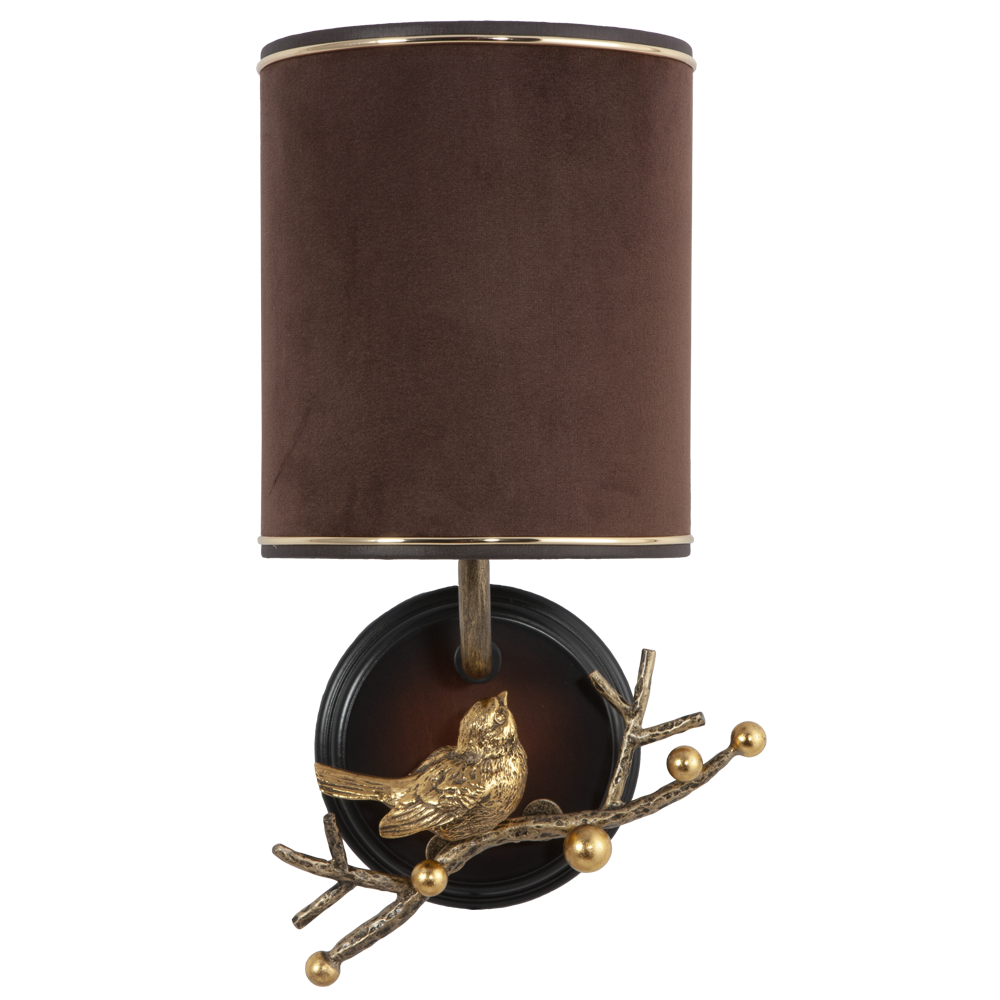 Бра настенный светильник Терра Каштан правое