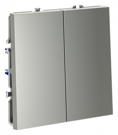 Выключатель двухклавишный без рамки Voltum S70 VLS020605