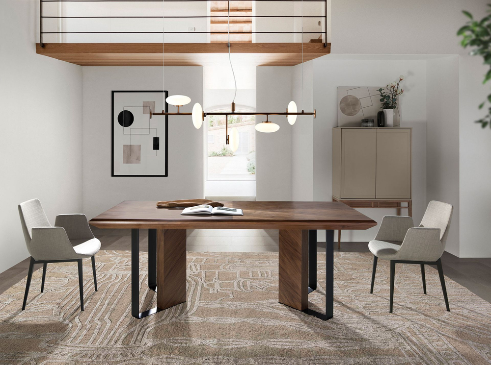 Буфет Angel Cerda CP1709 /3073 жемчужно-серый с ножками из ореха