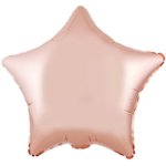 Шар фольгированный Звезда 45 см (Розовое Золото)