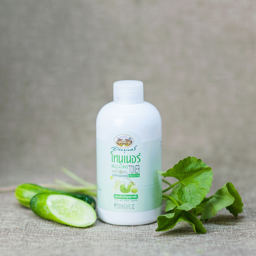 Тонер для лица на основе экстрактов Центеллы, Огурца, Эмблики Herbal Toner Abhaibhubejhr