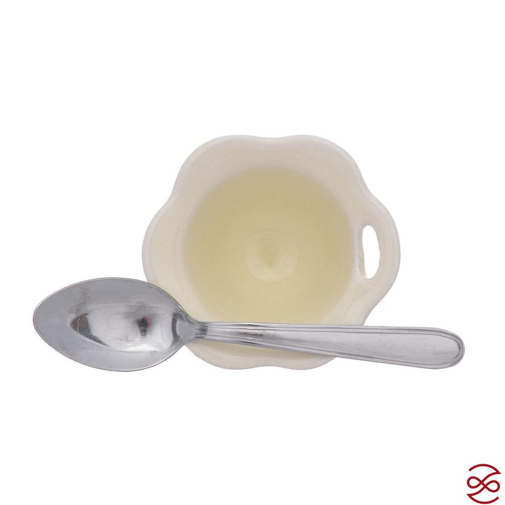 Подставка для яиц с блюдцем и ложечкой NUOVA CER Гранат 9см