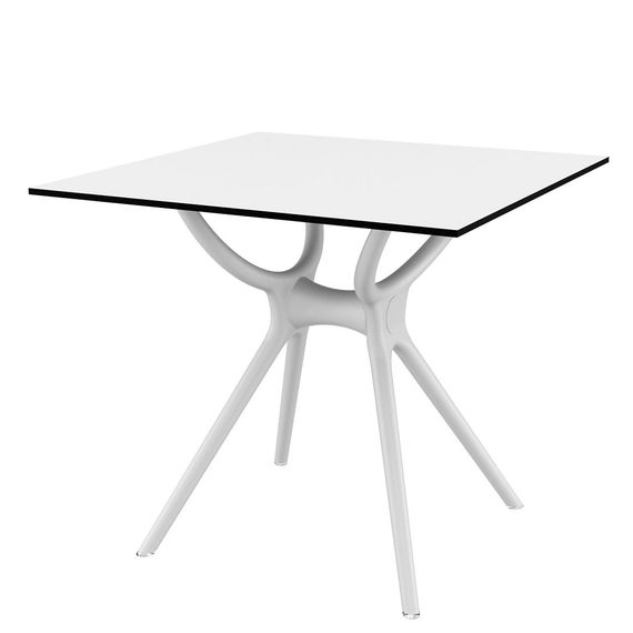 Пластиковый стол Air Table 80х80 см, белый | Siesta Contract | Турция