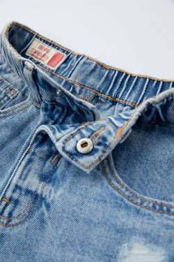 ZARA ДЖИНСЫ LOOSE FIT, ВЫЦВЕТШИЙ СИНИЙ