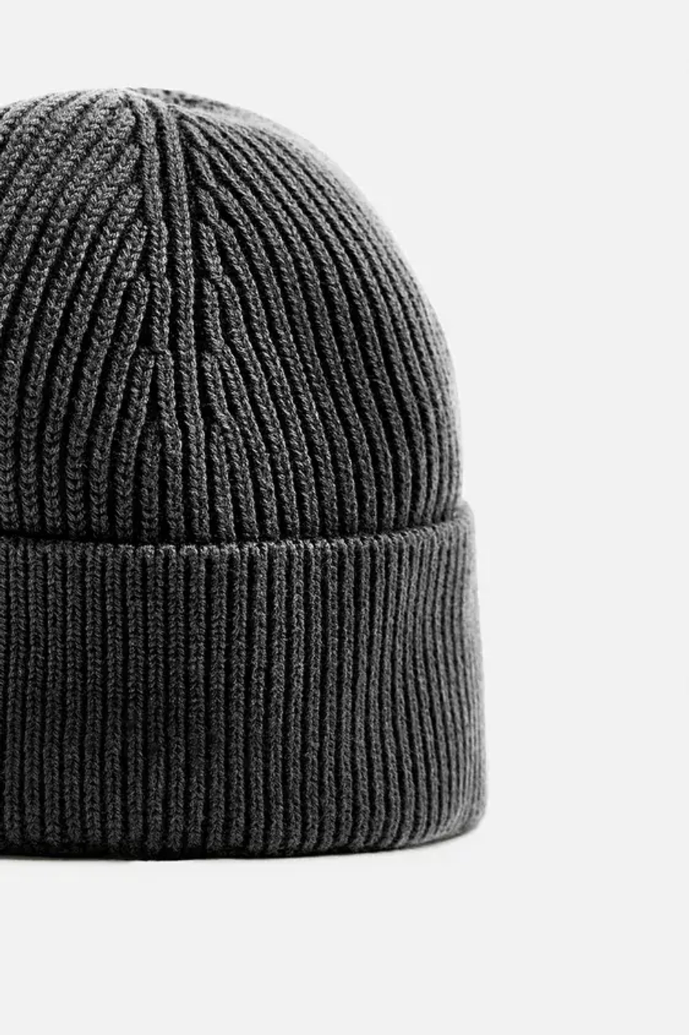 ZARA БАЗОВАЯ ШАПКА БИНИ, СЕРЫЙ