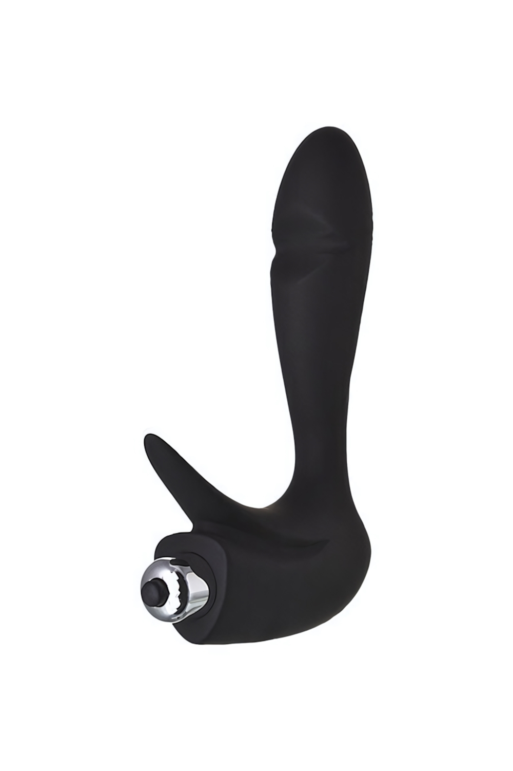 Вибромассажер простаты Erotist First ( 10 режимов ) (Цвет: черный с серебряным)